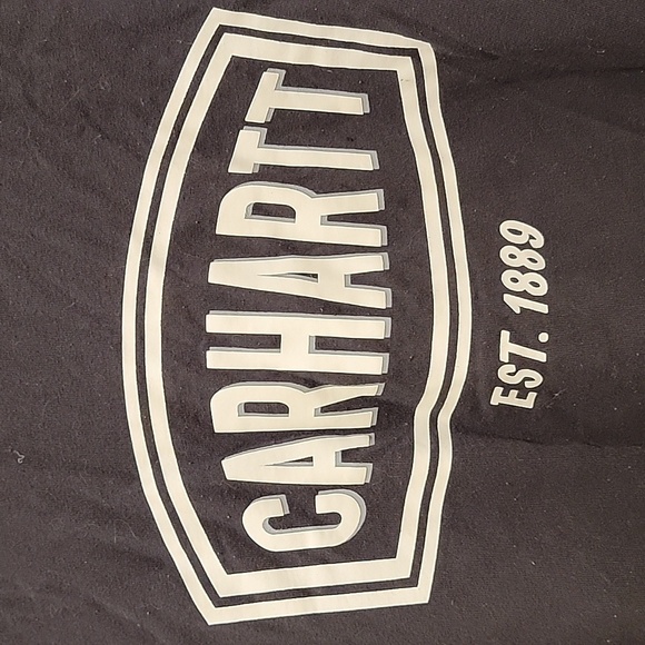 Carhartt Logo Loose Fit Black Tshirt Size 4XL - Picture 1 of 7